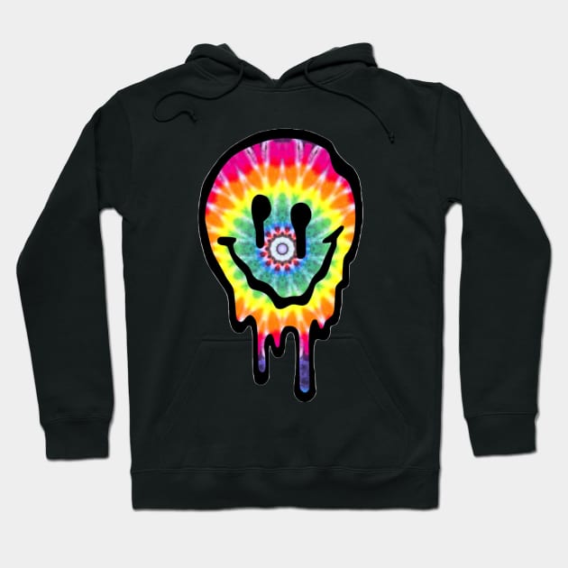 Hippie Drippy Smiley Face Hoodie by lolsammy910